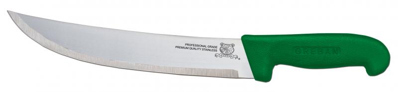 12-inch Steak Knife with Green Polypropylene Handle
